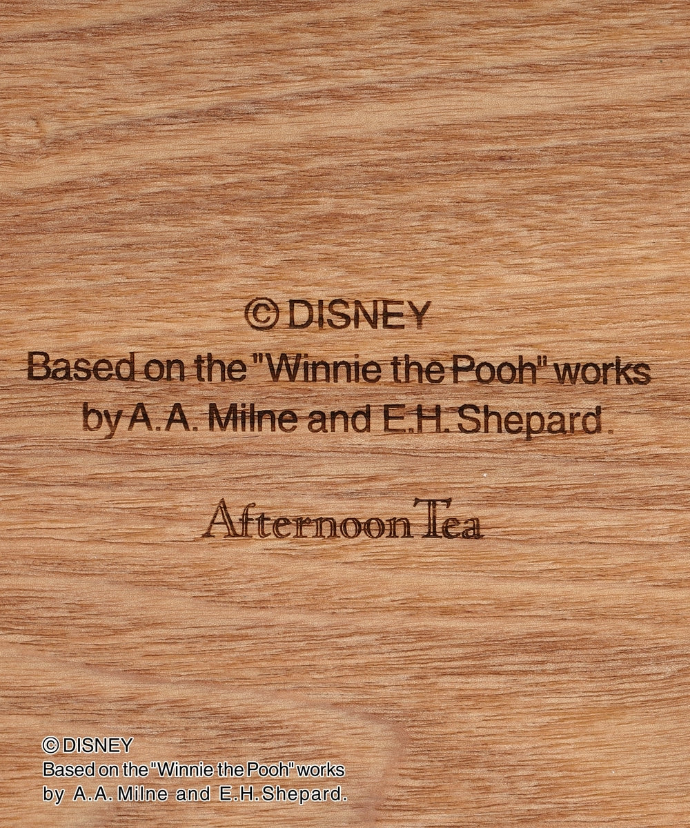 Disney|噗噗小熊维尼Afternoon Tea联名限定日本制简约木感六边形盘|縦26cm/横29.2cm/厚み0.6cm