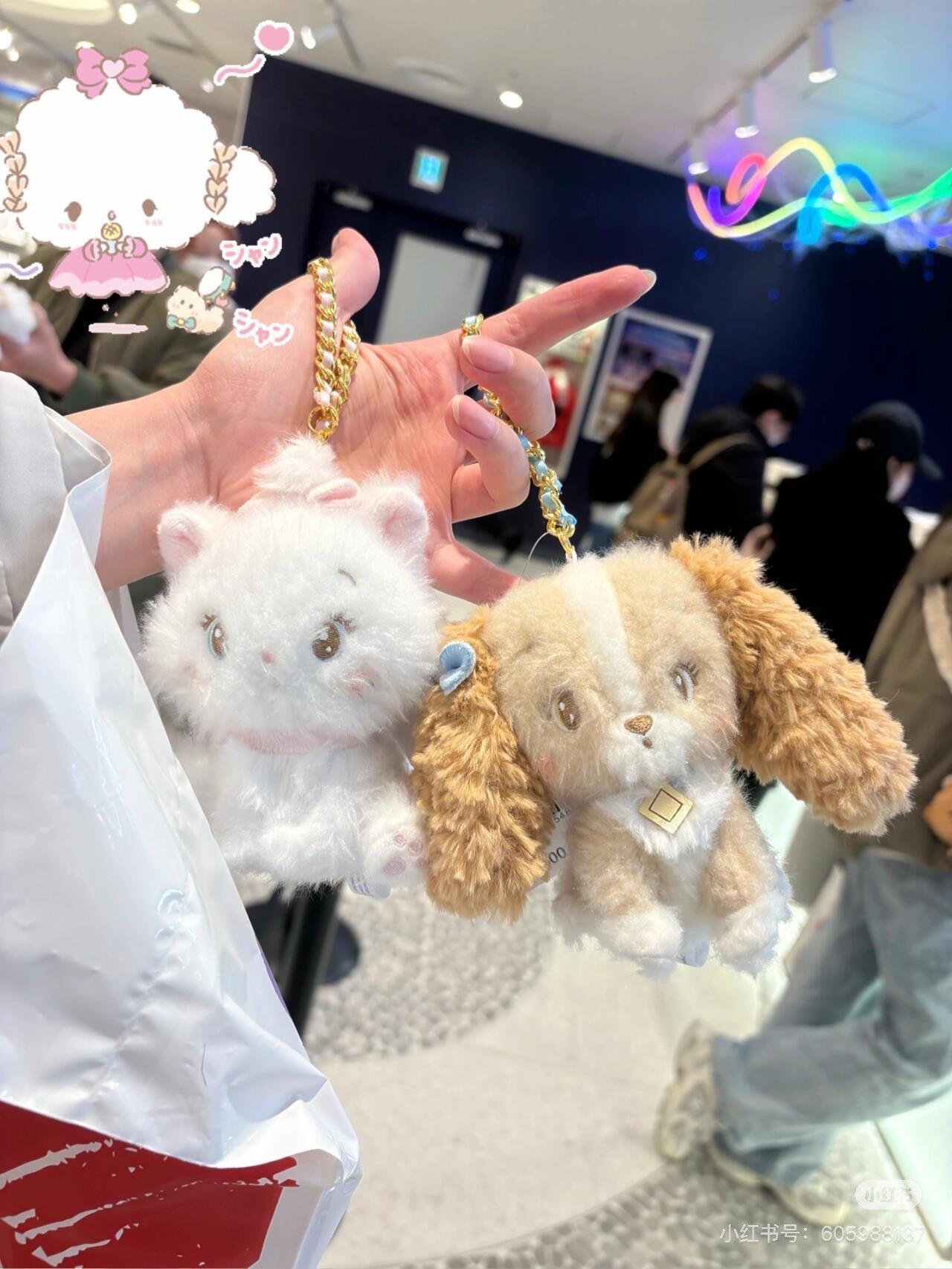 Disney迪士尼|Plush Doll Illustrated by mikko联名系列毛绒玩偶挂件/包挂|约高さ15.5×幅7.5×奥行き8.5(cm)