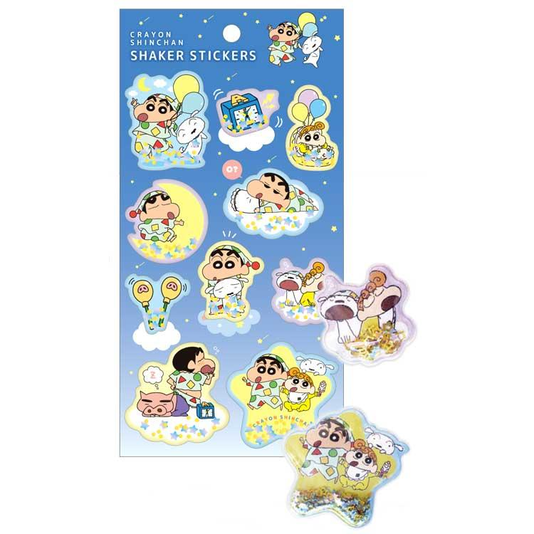 Crayon shin-chan|3D Shake Shake Capsule Seal Sticker|175×100mm approx.