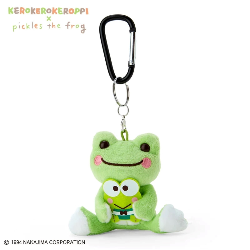 Sanrio|Kerokero Keroppi 大眼蛙??泡菜蛙联名玩偶/挂件|公仔约H15 x W11 x D13cm/挂件约10×4×9cm