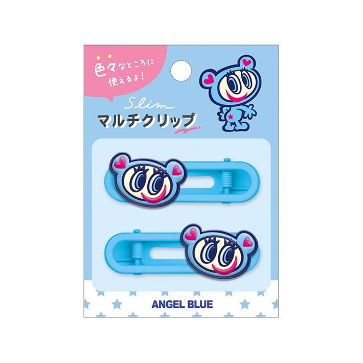 Angel Blue|Slim Multi Mascot Hair Clip Set|20×60mm approx.
