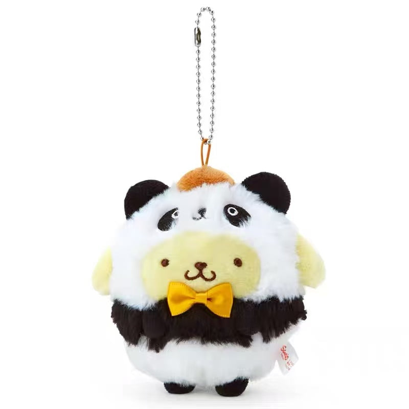 Sanrio|Panda Mascot Holder /Plush Keychain|9 x 6 x 11 cm approx.