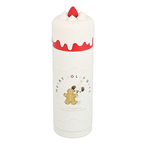 Disney迪士尼 |Merry Lil RingRing Mickey 东迪2024圣诞精灵妖精米奇系列草莓蛋糕保温杯/保冷杯