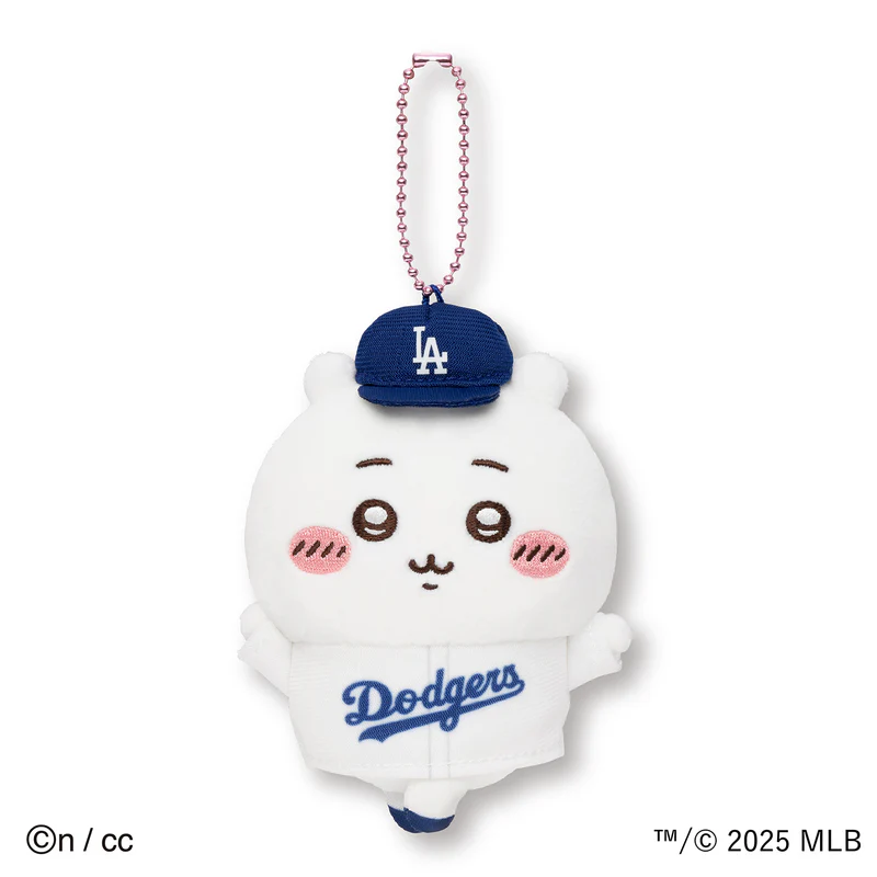 【limit 1】Chiikawa|Chiikawa X MLB Tokyo Series Dodgers Mascot Holder /Plush Keychain|H120×W93×D50mm approx.