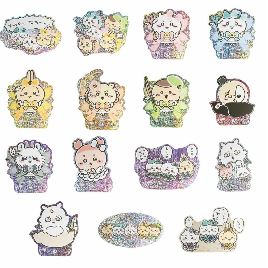 Chiikawa 吉伊卡哇|魔法少女细闪大枚手机贴盲盒/共15款/电脑贴/本子贴|1枚入