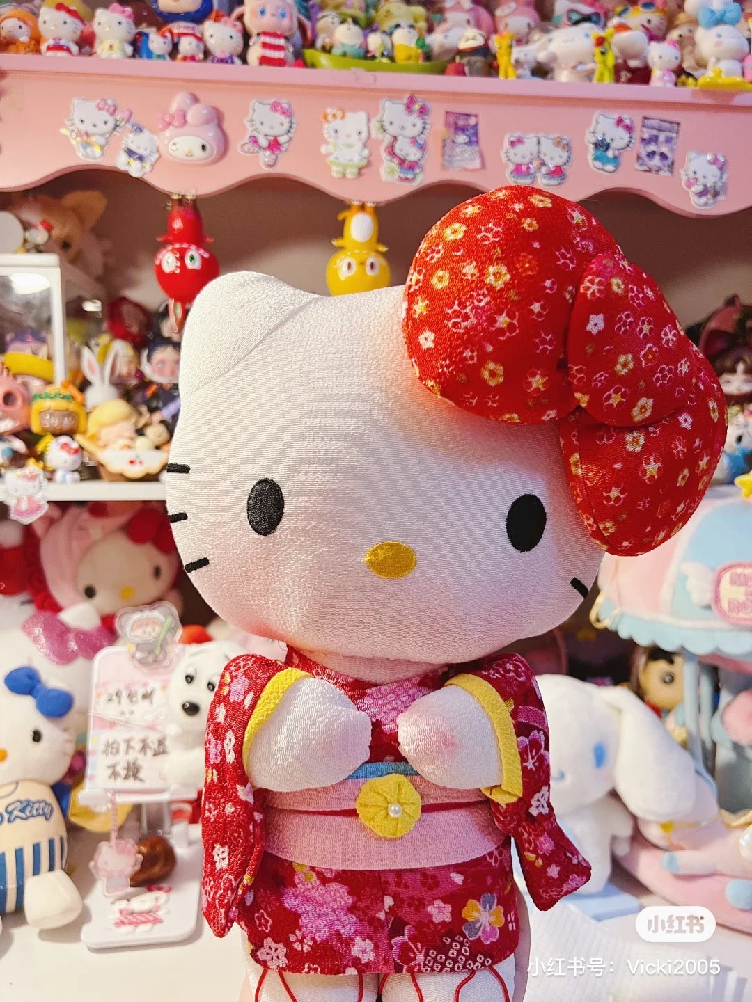 Sanrio三丽鸥|和服Hello kitty玩偶/公仔|高约20cm