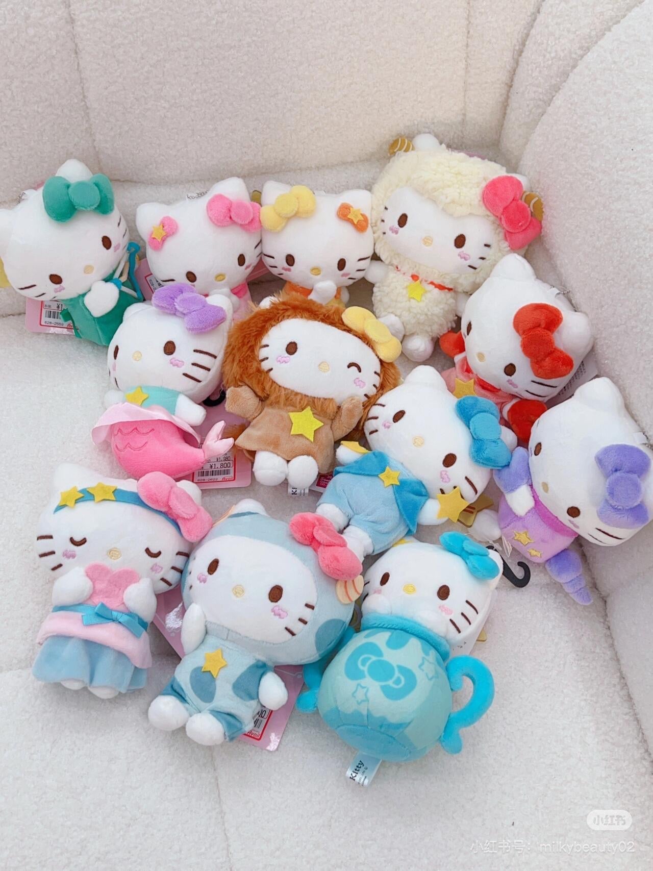 Hello Kitty|Avail 50th anniversary 12 Constellations Mascot Holder /Plush Keychain