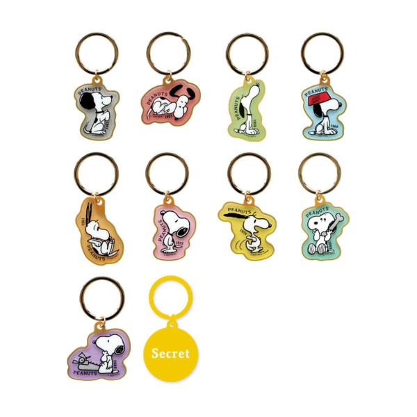 Snoopy|Flaming Color Keyring mystery bag/blind box/All 10 types|1pcs