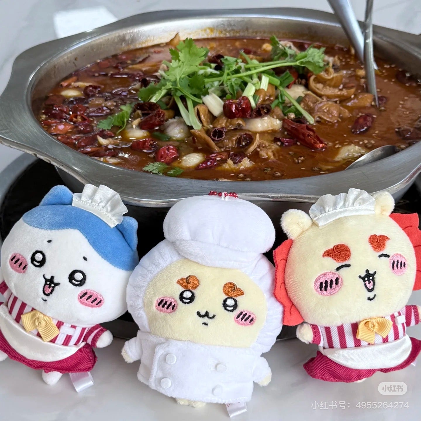 chiikawa|Restaurant Chef Mascot Holder /Plush Keychain|120×85×50mm approx.