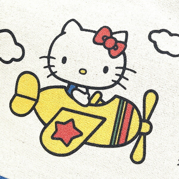 Hello kitty凯蒂猫|50周年限定kitty乘飞机较厚质感托特包/内有侧袋|约19cm×30cm×10cm