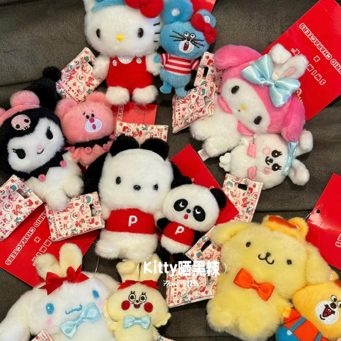 Sanrio三丽鸥|swimmer联名毛茸茸挂件|约13.5 x 5 x 11.5 cm