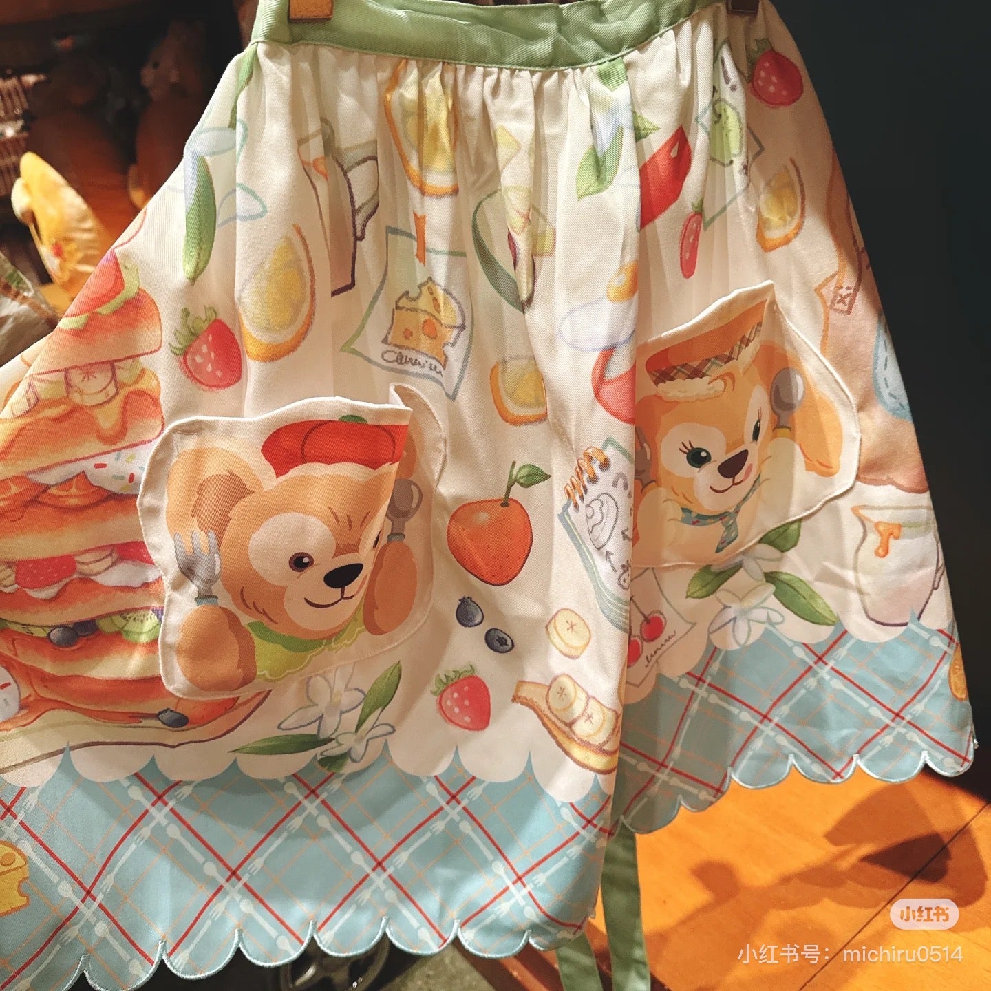 Disney迪士尼|东迪梦幻奇妙厨房系列Duffy达菲CookieAnn可琦安/饼饼围裙/多巴胺配色超美