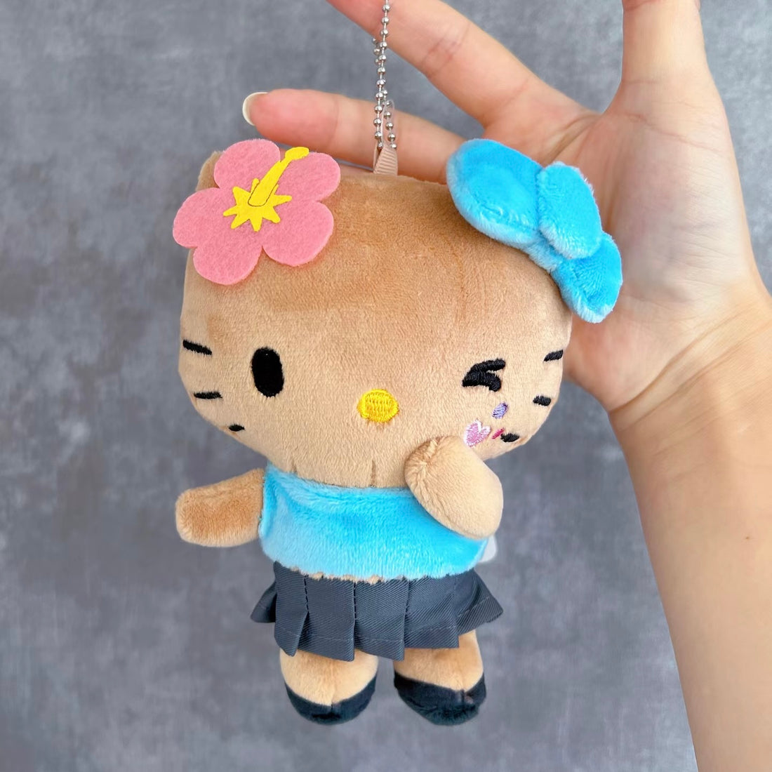 Sanrio三丽鸥|HAWAII 夏威夷Hello kitty50周年限定短裙玩偶挂件/包挂