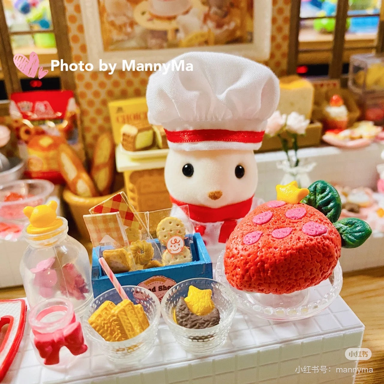 SylvanianFamilies森贝儿家族|Calico Critters Forest Kitchen Chef & Waitress Set巧克力兔厨师服务员套装/玩具/过家家
