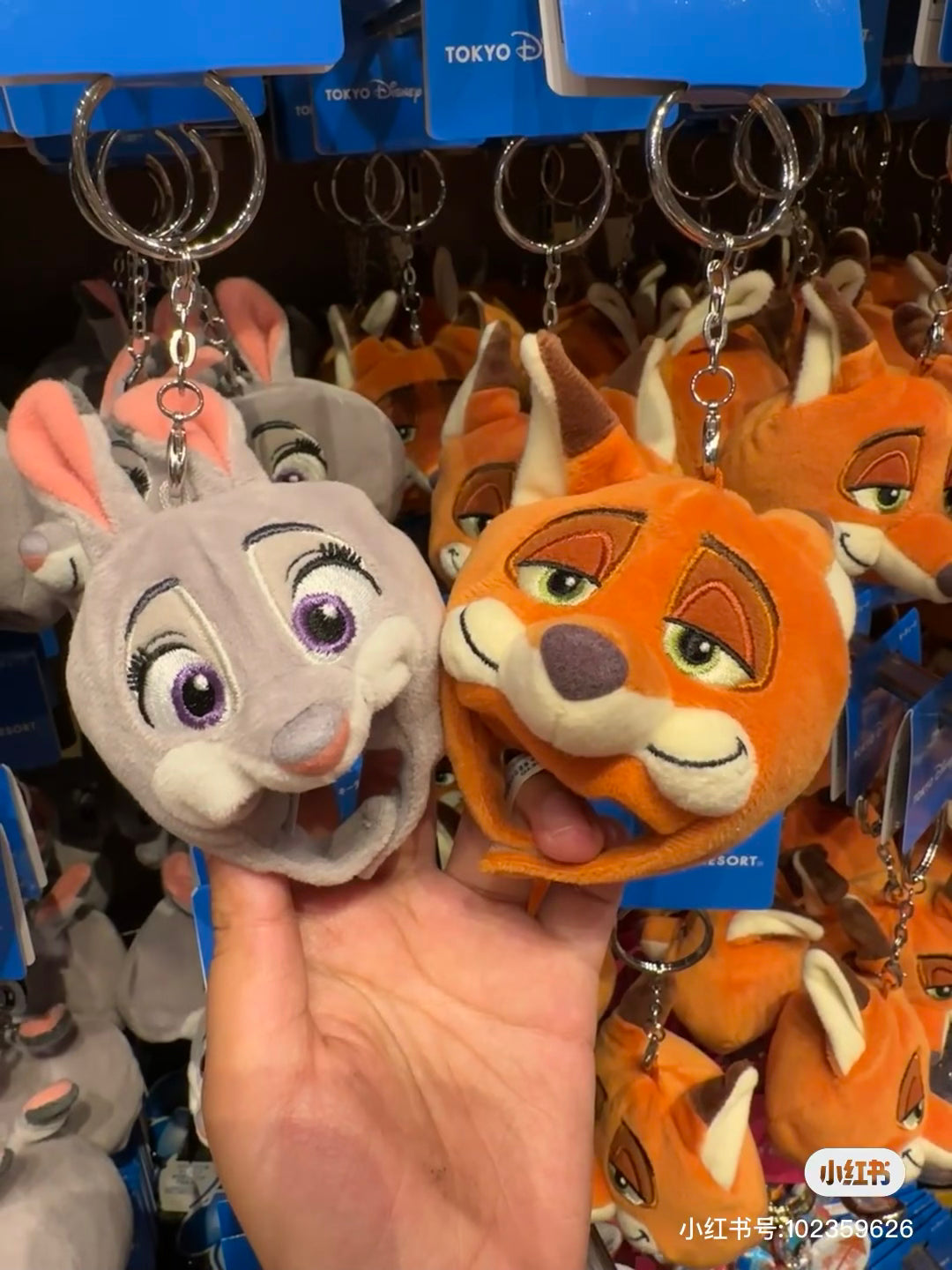 Disney|疯狂动物城尼克朱迪头套挂件