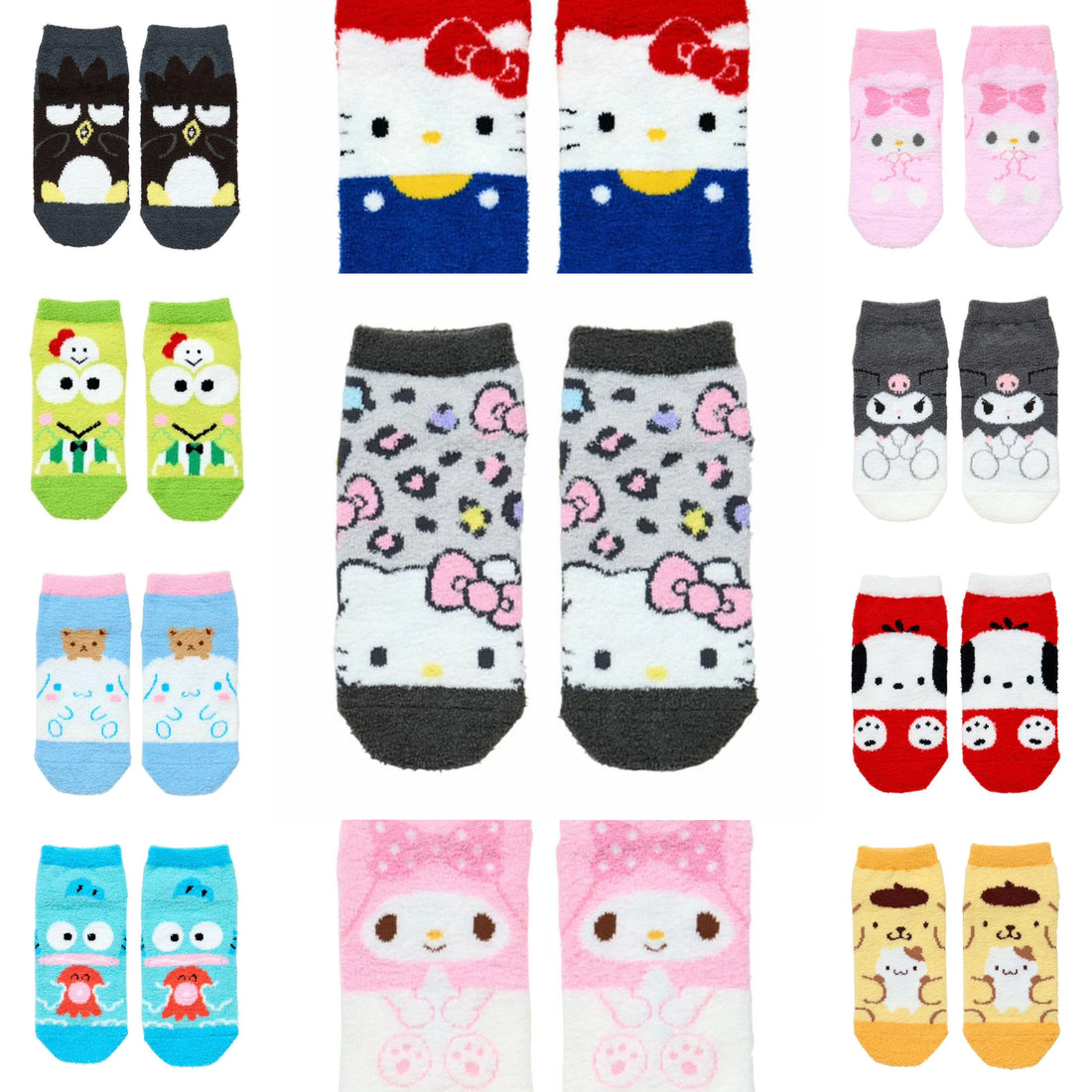 Sanrio|Mokomoko Fluffy Socks|23-25cm approx.