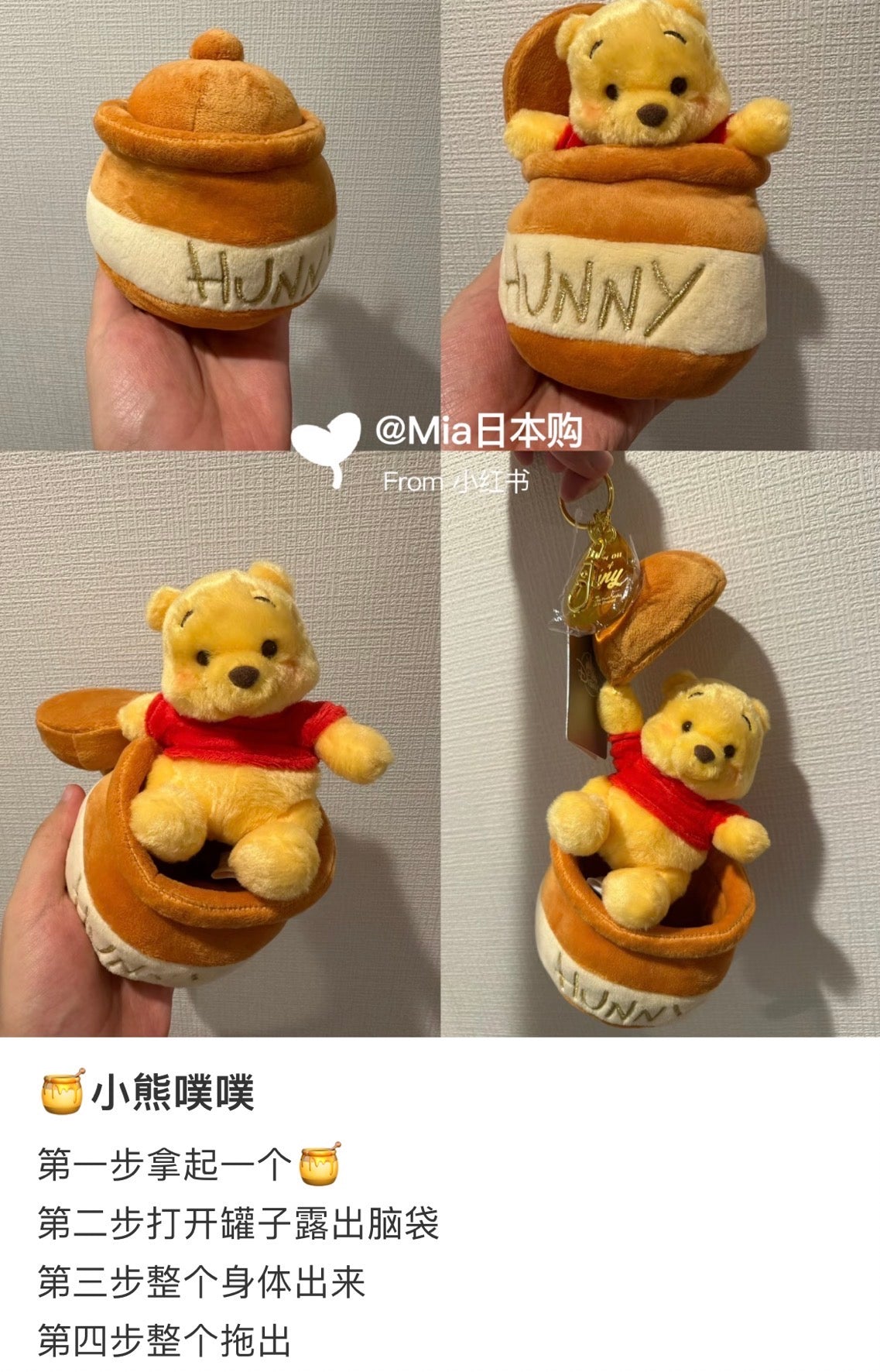 【limit 1】Disney|HONEY DAY Limited Edition 2025 Mascot Holder /Plush Keychain|H16×W12×D10cm approx.