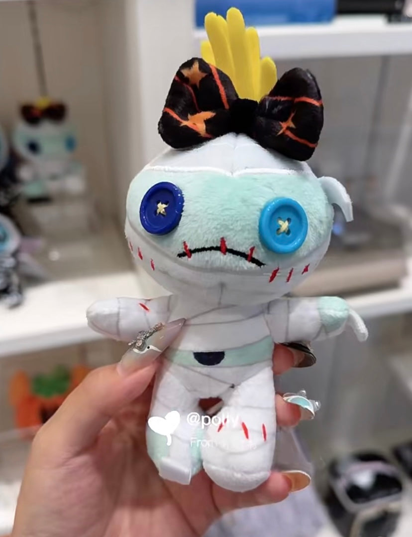 Disney迪士尼|Fluffy Plush Keychain  / Halloween Skeleton万圣节骷髅玩偶挂件/包挂| 约高17cm