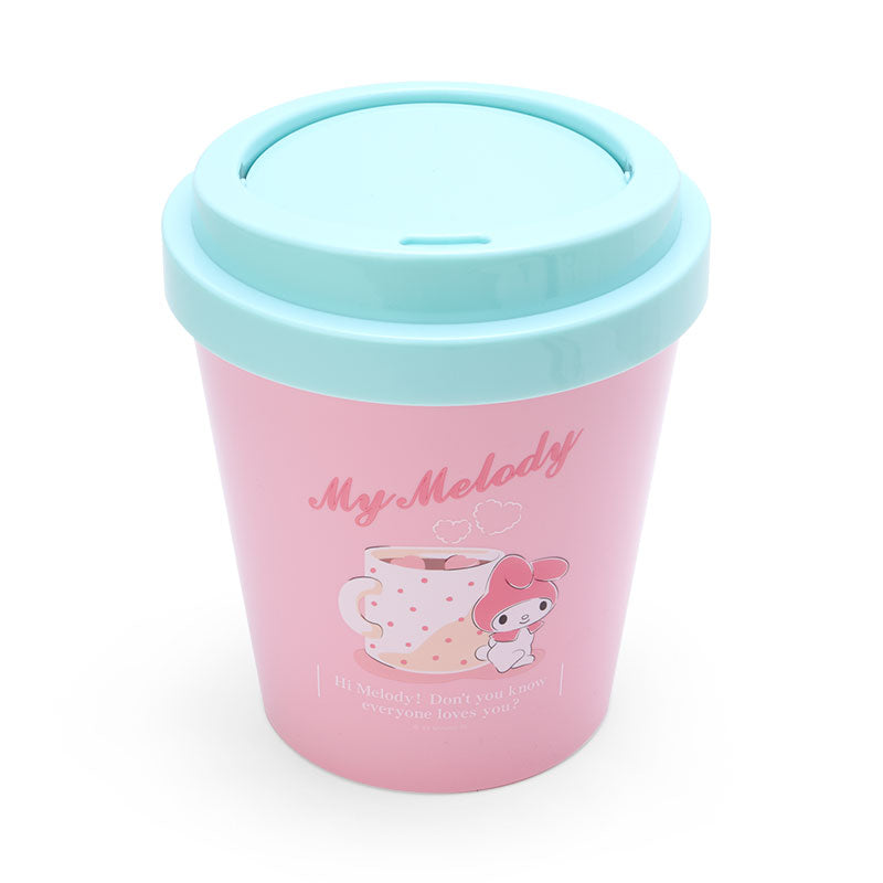 Sanrio|Dust Box Trash Can限定周边/外带杯造型摇摆盖收纳筒/垃圾桶|约22.5×22.5×26.5cm