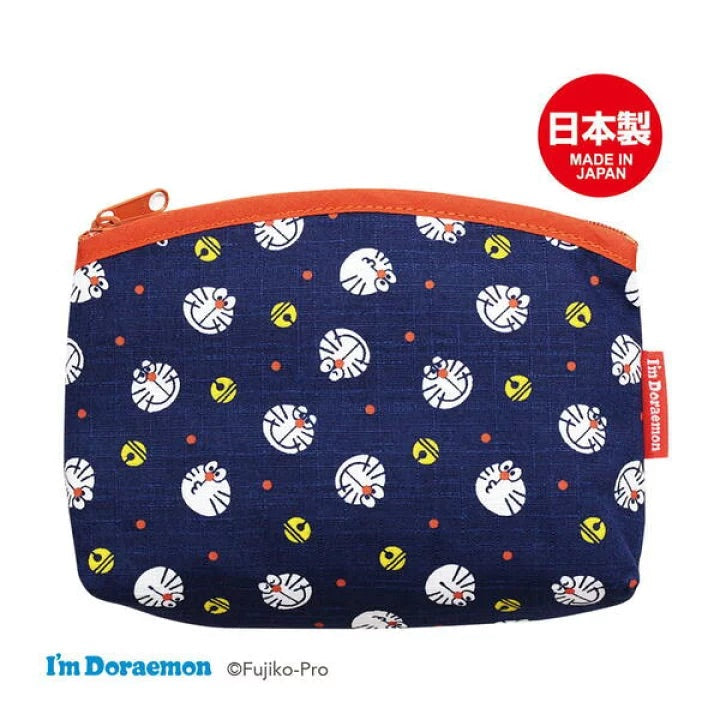 Doraemon哆啦A梦|限定日本制京染收纳包/零钱包/化妆包/多啦a梦/机器猫|約縦120×横170×厚み40mm