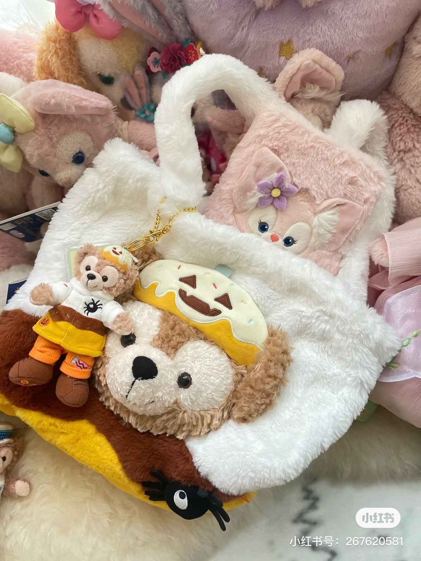 Disney SH|多角色可爱毛绒绒笔记本/内页有卡通图案