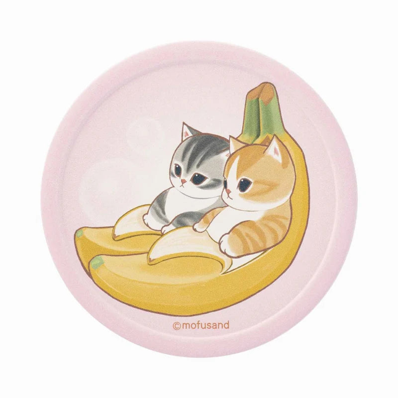 Mofusand|Mofumofu Marche Water Absorption Coaster |Φ88×8mm approx.