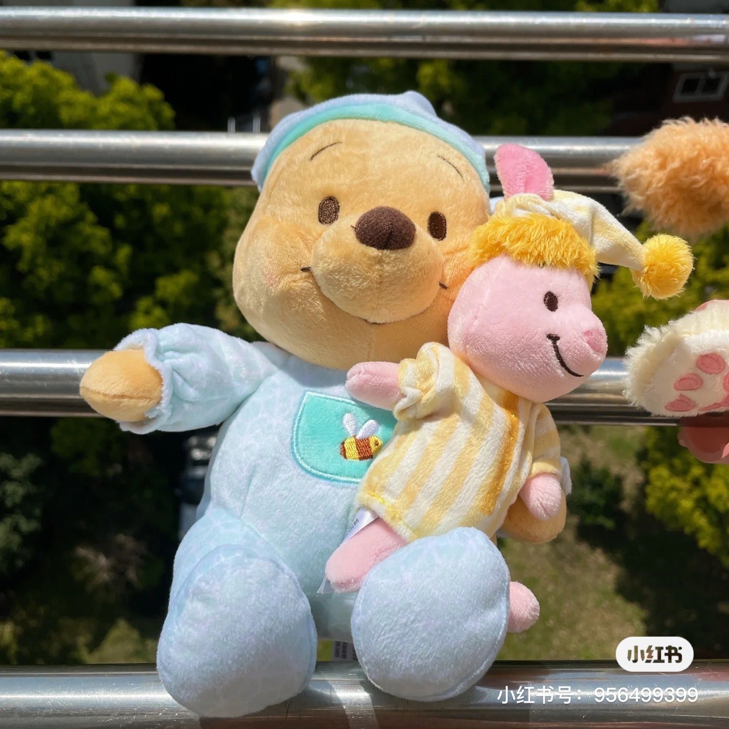 Disney SH|甜梦睡衣睡帽噗噗抱皮杰玩偶/公仔