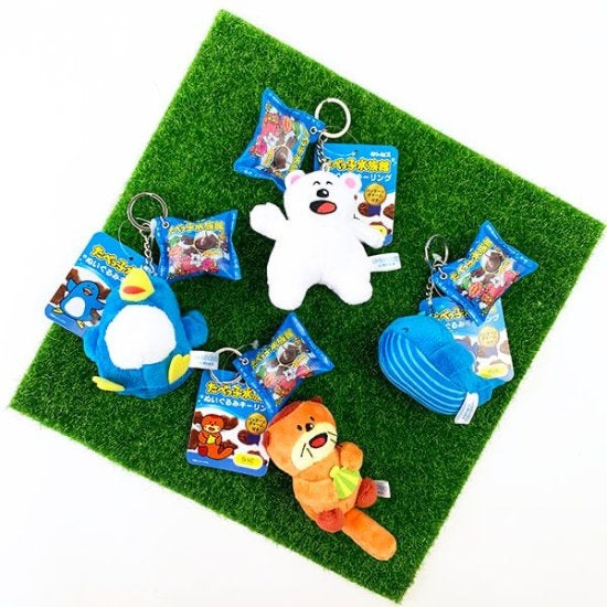 たべっ子水族館|动物饼干系列限定挂件/动物饼干模型可以捏捏|约6cm×7.5cm×9.5cm