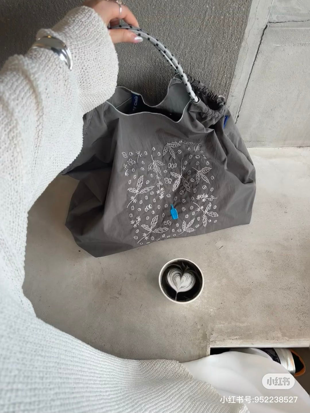 Blue bottle coffee|ball&chain Collaborate foldable Eco Bag|L / H45cm
