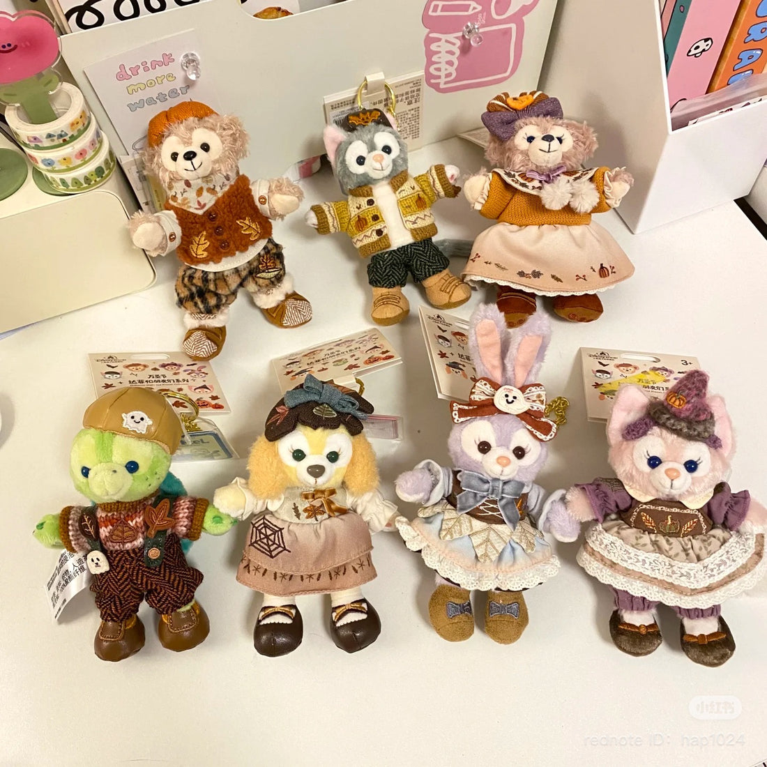 Disney SH|24 Autumn Plush Dolls keychain/ Mascot holder 2024万圣节限定达菲和朋友们系列毛绒挂件