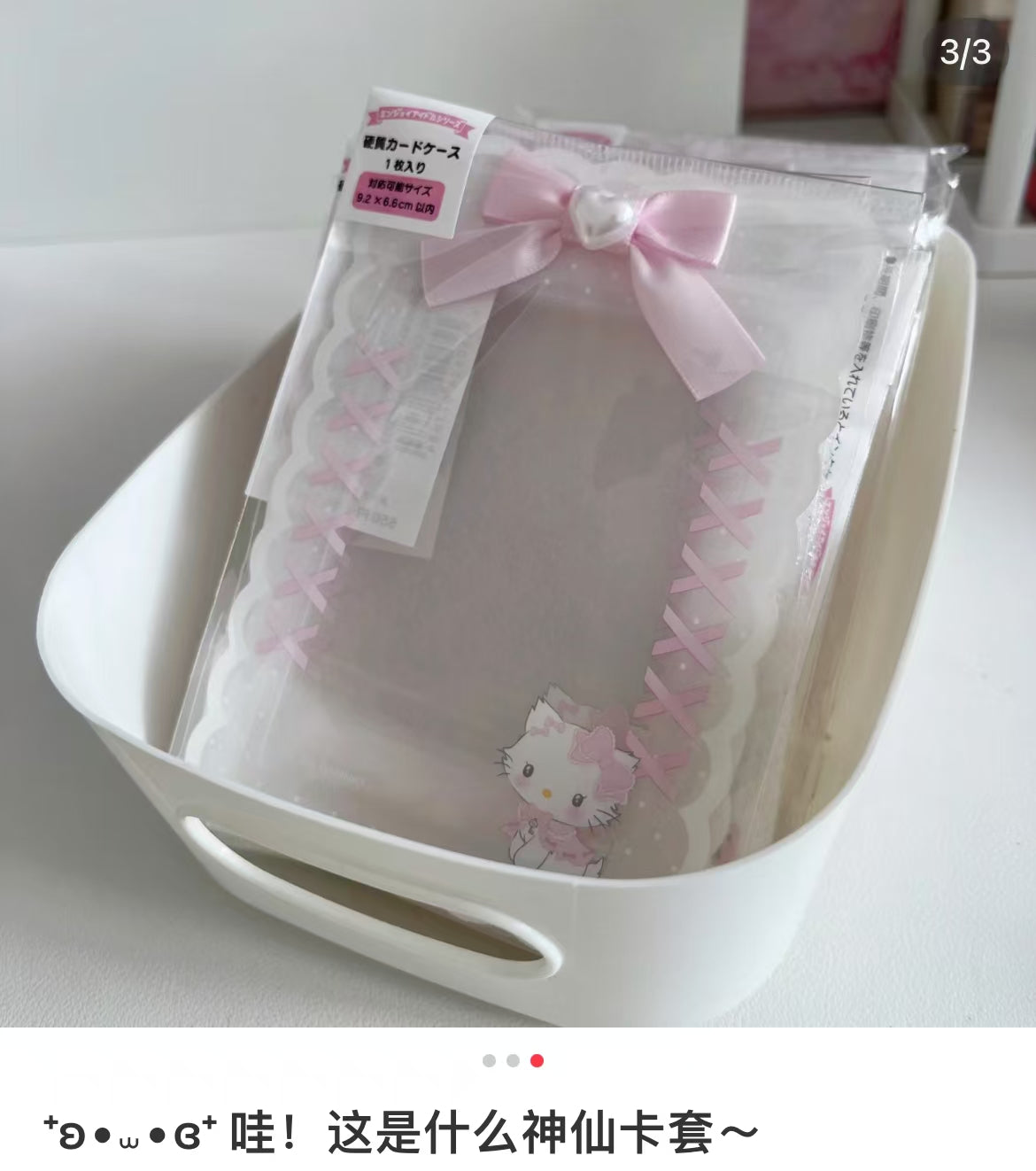 Sanrio|Enjoy Idol Ribbon Hard Card Case|9×1×13cm approx.