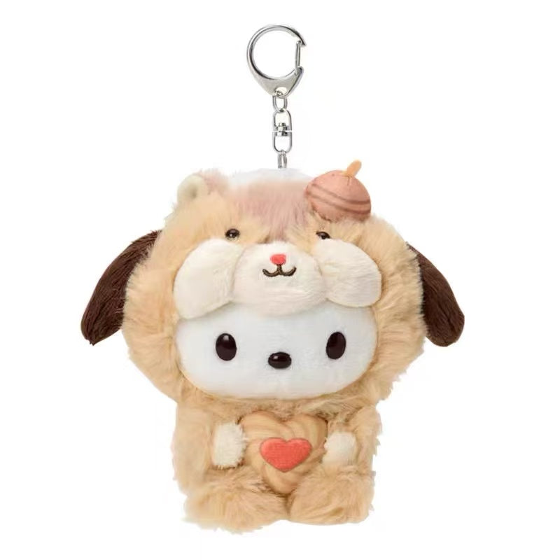 Sanrio|Squirrel series Mascot Holder /Plush Keychain|W10×D13.5×H15cm approx.