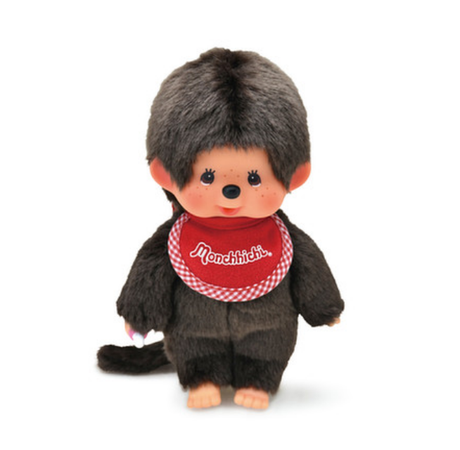 Monchhichi|Premium Standard Brown Sitting Plush Dolls/Plush Toy|S/ 19 x 12 x 6 cm approx.