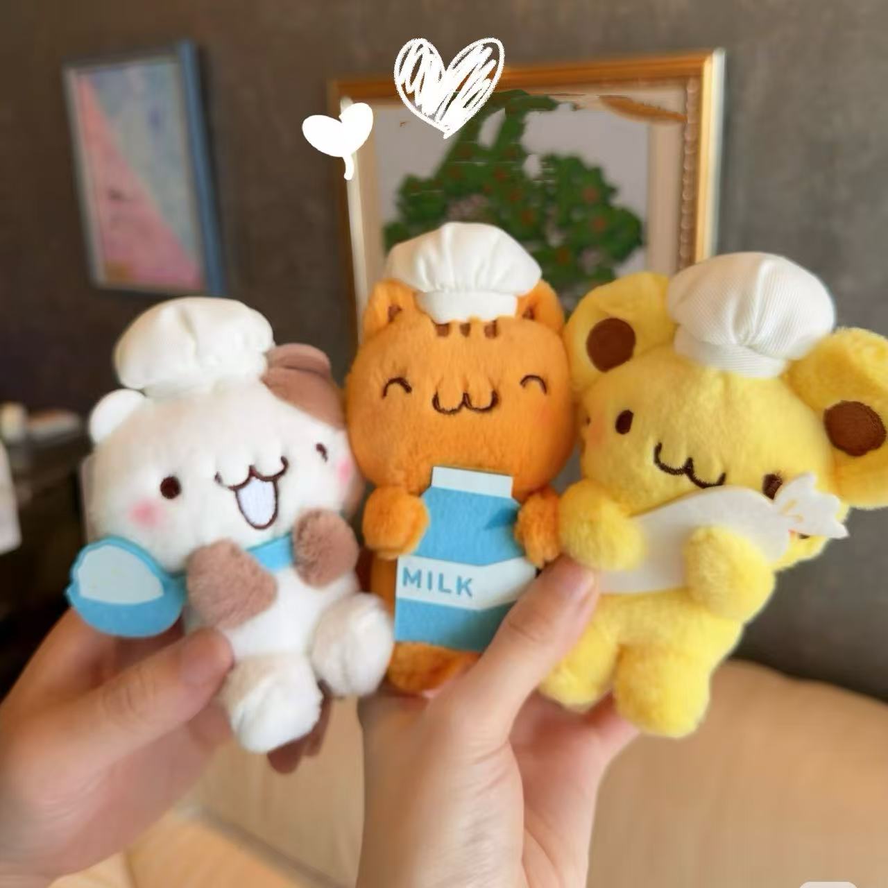【limit 1】Sanrio|Pompompurin 30th Anniversary POP UP Sweets Party Chef Mascot Holder /Plush Keychain