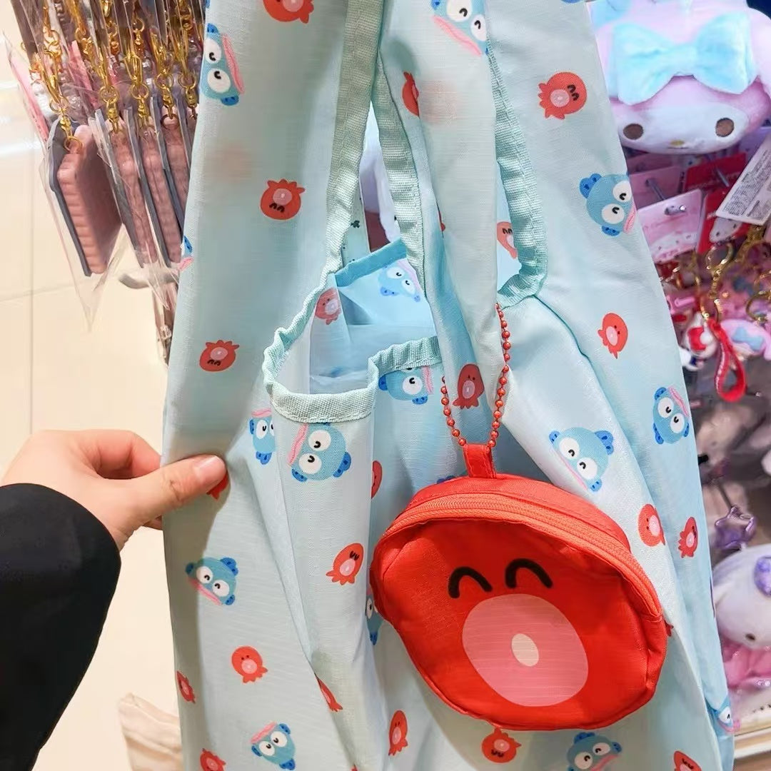 Sanrio|Hangyodon 40th Anniversary Happy Life Eco Bag with Case| 31×0.5×40cm approx.