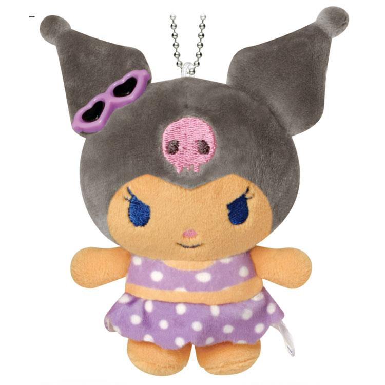 Sanrio|Tan Swimsuit Party Sunglasses Mascot Holder /Plush Keychain|105×100×50mm approx.