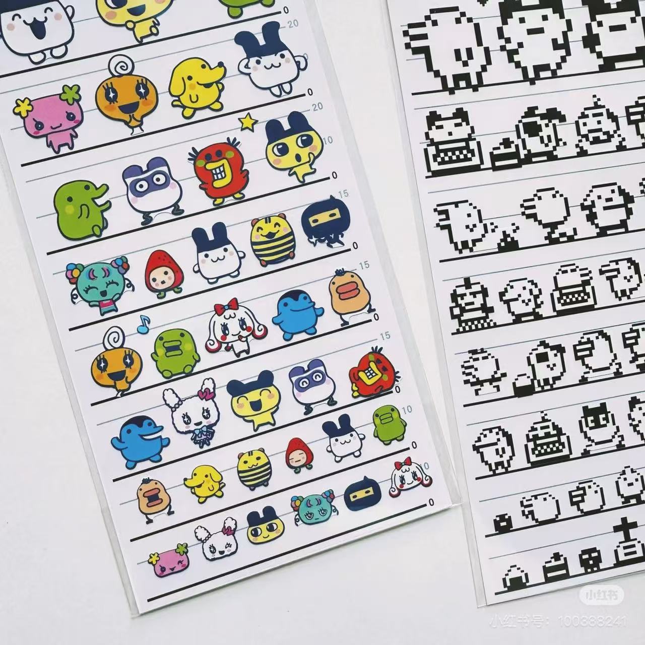Tamagotchi|4 Size Sticker|95×205mm approx.