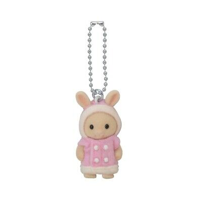 【limit 1】SylvanianFamilies|Milk Rabbit Key Chain Duffle Coat Epoch Calico Critters
