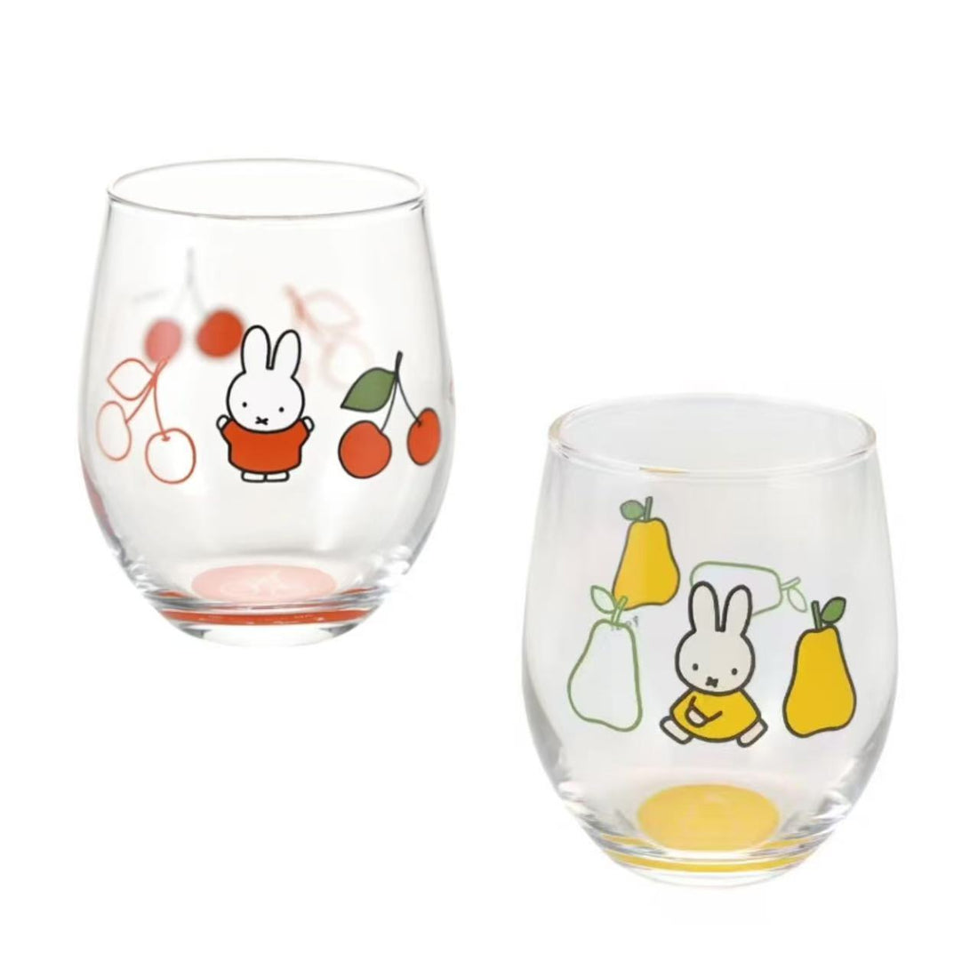 Miffy|Miffy Bruna Color Chubby Glass|6.6 x 6.6 x 9.2 cm approx.