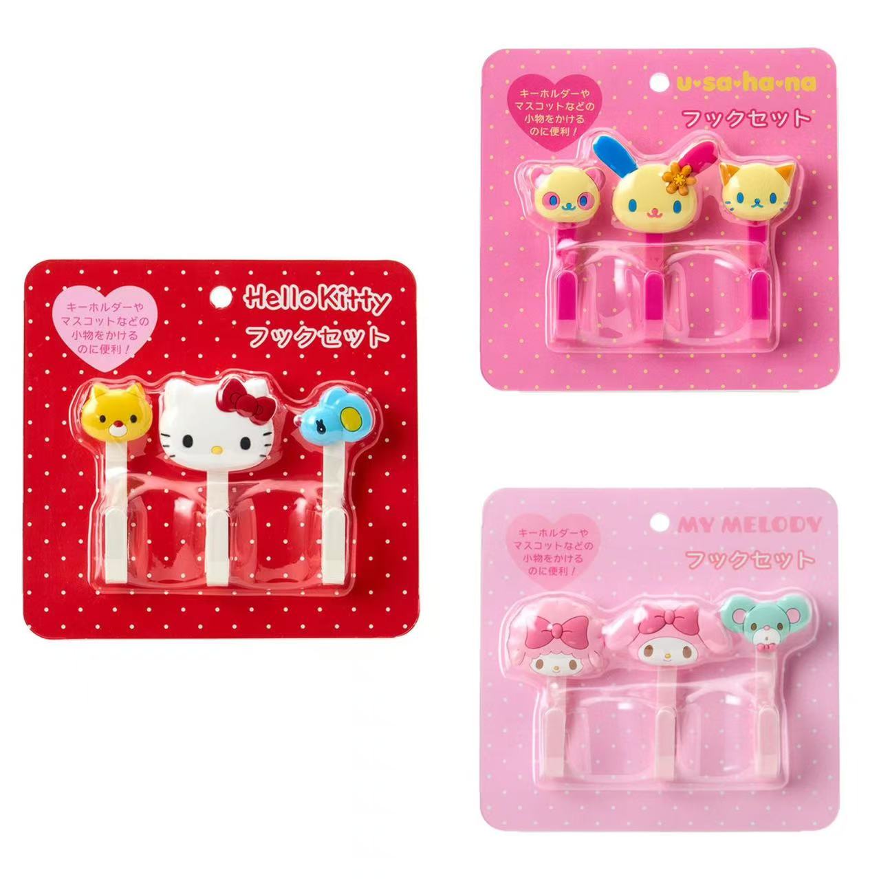 Sanrio|Hook Set|2.5×3.5×7.5cm approx.