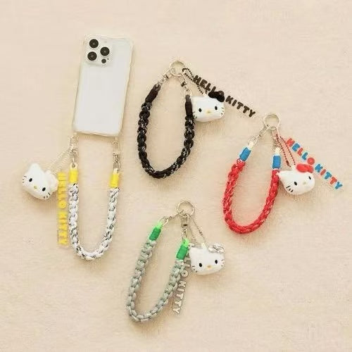 Sanrio|Hello Kitty x me% Face Mascot Strap /Plush Keychain