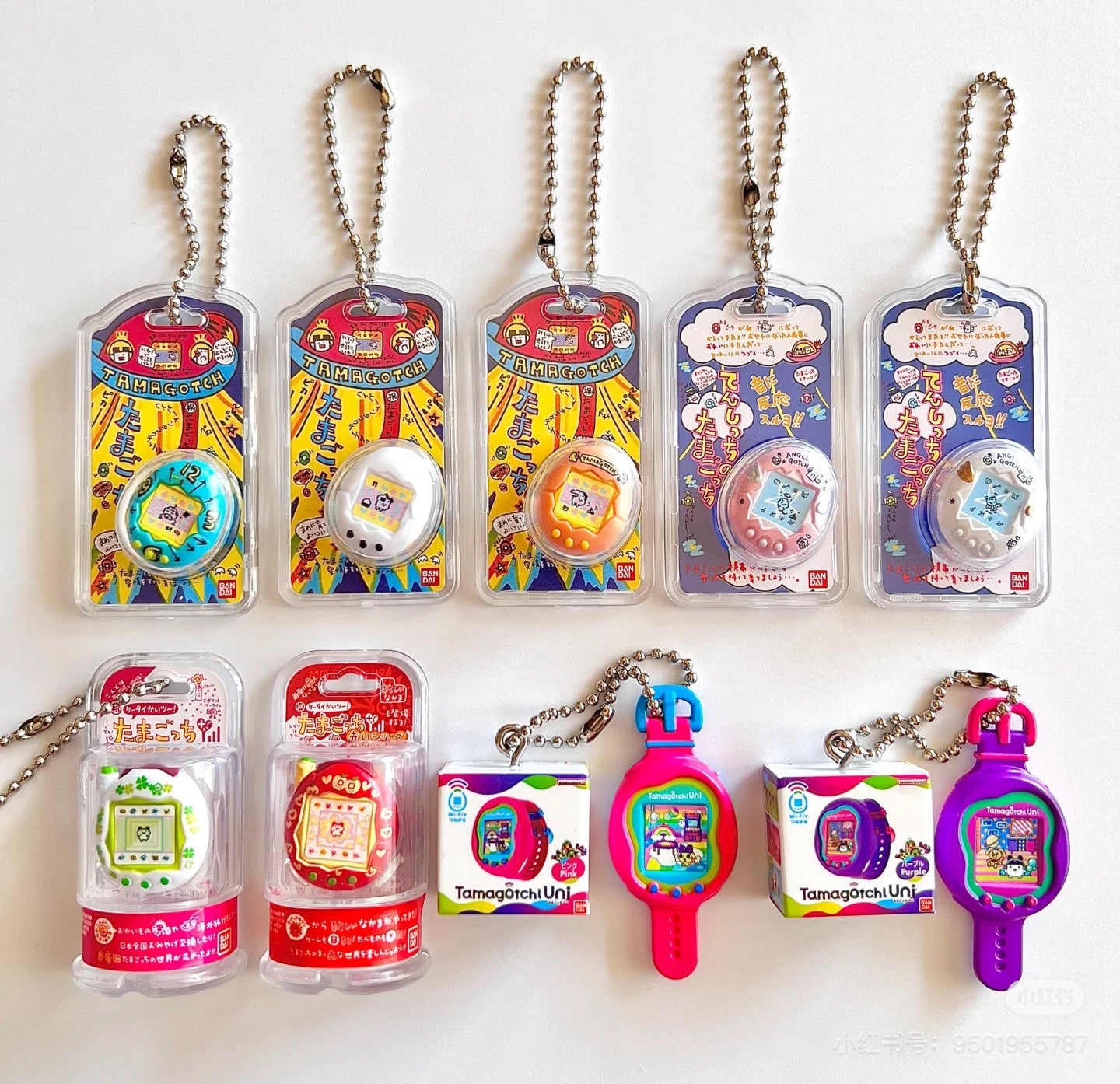 Tamagotchi|Bandai Candy Tamagotchi Mini Package Keychain blindbox/blindbag/All  9 types|1pcs