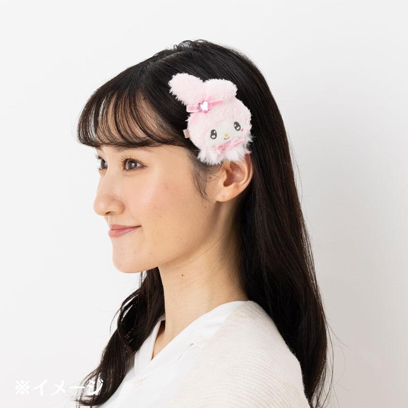Sanrio|Kuromi & My Melody : Melousa Romiusa Face-shaped Hair Clip|6.8×2.5×9cm approx.