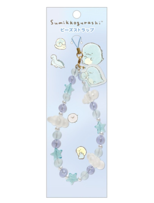 Sumikko gurashi|Sparkling Bead Hand Strap Phone Charm|140×50mm approx.