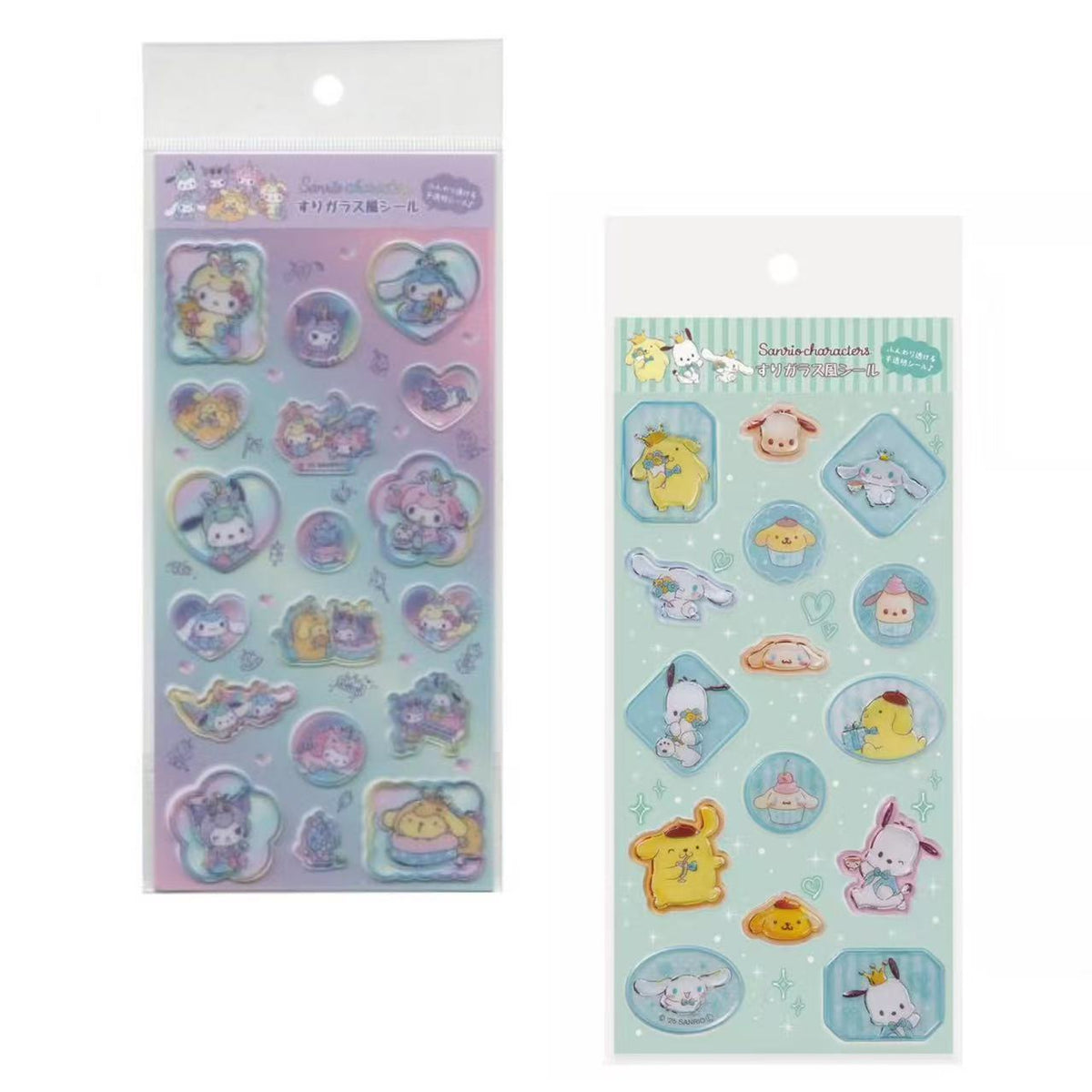 Sanrio|Frosted Glass Style Sticker|175×90mm approx.