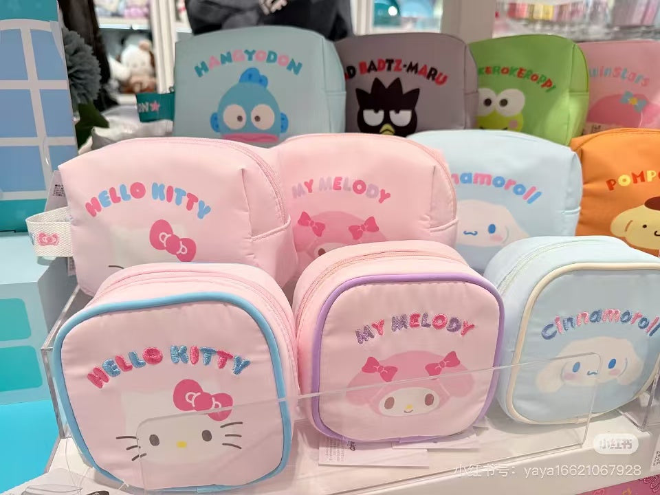 Sanrio|Square Pouch - New Life 2025|12.5×6×12.7cm approx.