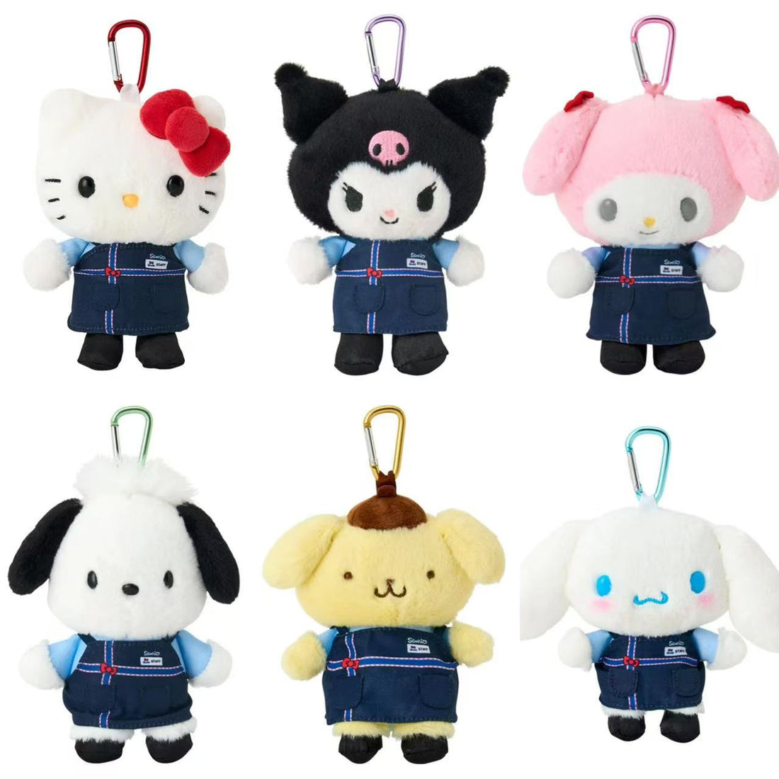 Sanrio|Mini Sanrio Celebrating Shop 55th Anniversary Mascot Holder /Plush Keychain|11×6×15.5cm approx.
