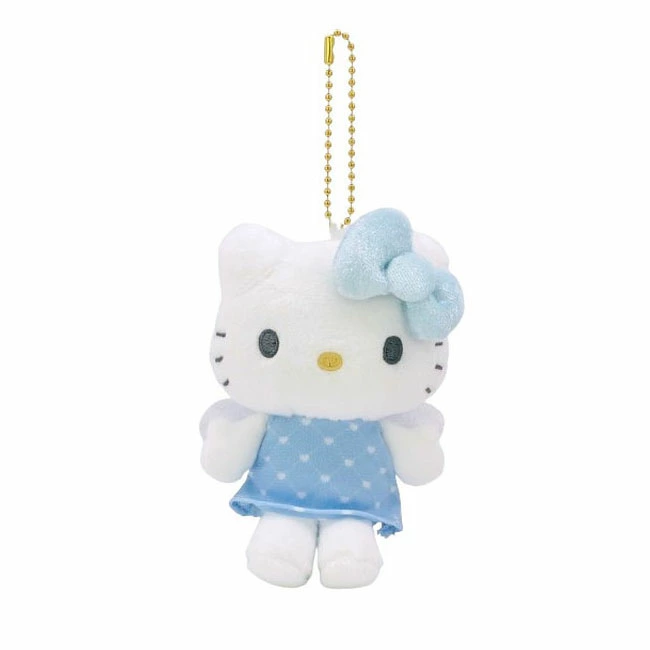 HelloKitty|Sanrio 50th Anniversary Collection Standard Angel Mascot Holder /Plush Keychain| 85x100x45mm approx.