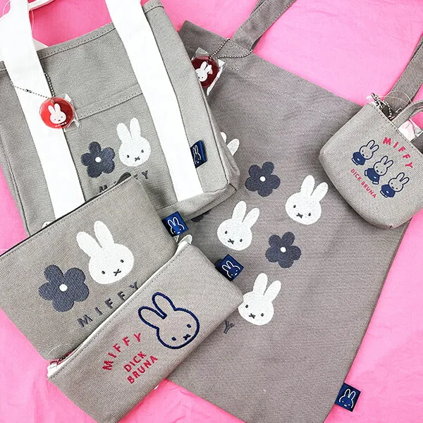 Miffy|Canvas Pouch |190×110×30mm approx.