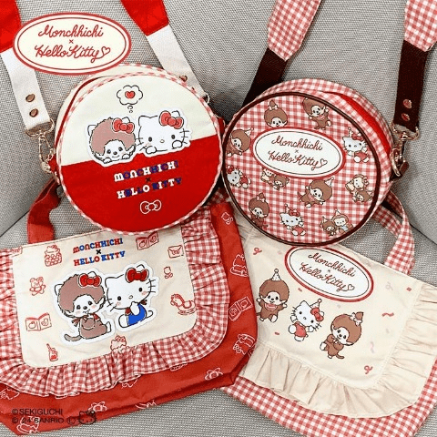 【limit 1】Monchhichi|Hello Kitty x Monchhichi Round crossbody bag